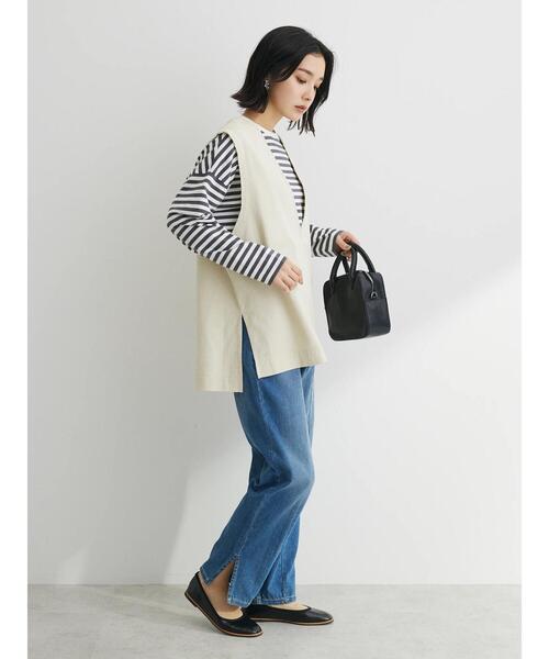 Green　Parks（グリーンパークス）の「GAMストレッチデニムスリムストレートパンツ（デニムパンツ・レディース・ライトブルー/ブルー・M/L）」の17枚目の写真