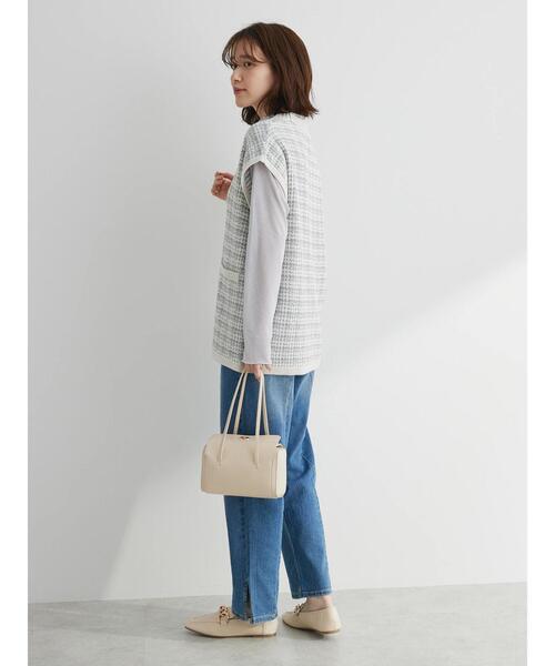 Green　Parks（グリーンパークス）の「GAMストレッチデニムスリムストレートパンツ（デニムパンツ・レディース・ライトブルー/ブルー・M/L）」の22枚目の写真