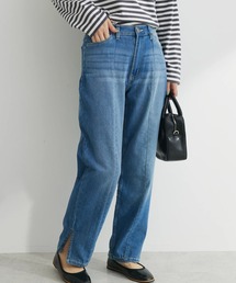 GAMストレッチデニムスリムストレートパンツ