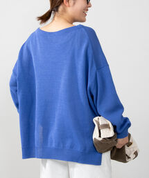 NOLLEY’S | 《手洗い可能》ギマコットンボートネックプルオーバーニット(ニット/セーター)