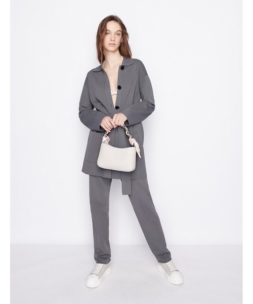 【AX】ARMANI EXCHANGE ライトグレー　レディース　パンツスーツ ARMANI EXCHANGEのアイテムを使った「スーツスタイル」のレディース