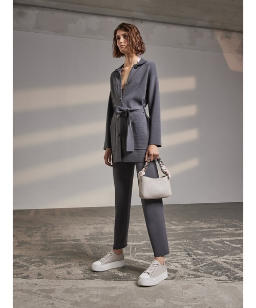 【AX】ARMANI EXCHANGE ライトグレー　レディース　パンツスーツ ARMANI EXCHANGE（アルマーニエクスチェンジ）の「【A|X アルマーニ