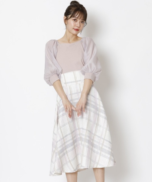 WILLSELECTION（ウィルセレクション）の「ソフトオーガンジー袖カットソープルオーバー（Tシャツ/カットソー・レディース・ピンク/ブラック/オフホワイト・MEDIUM）」の10枚目の写真