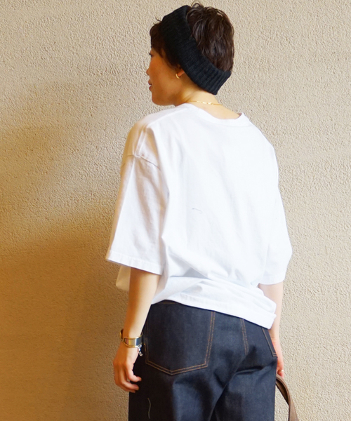 セール】プリントT knock on wood（WHT）（Tシャツ/カットソー