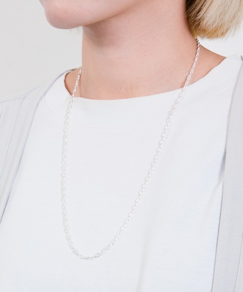 And A（アンドエー）の「And A アンドエー / Link chain necklace ロロマリーナチェーンネックレス チョーカー シルバ－925（ネックレス・メンズ・シルバー・50cm/40cm/60cm）」の7枚目の写真