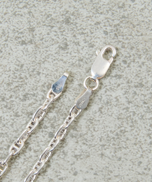 And A（アンドエー）の「And A アンドエー / Link chain necklace ロロマリーナチェーンネックレス チョーカー シルバ－925（ネックレス・メンズ・シルバー・50cm/40cm/60cm）」の9枚目の写真