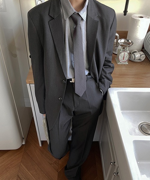 ASCLO（エジュクロ）の「ASCLO Perfect Royal Oxford Over Shirt（シャツ/ブラウス・メンズ・グレー/スカイブルー・MEDIUM）」の22枚目の写真