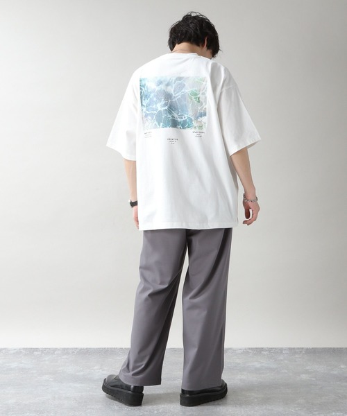 RAGEBLUE(レイジブルー)の「天竺/バックプリントフォトTシャツ(Tシャツ/カットソー・メンズ・ブラック/ブルー/ホワイト/ベージュ・LARGE/SMALL/MEDIUM)」の6枚目の写真