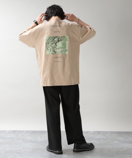 RAGEBLUE(レイジブルー)の「天竺/バックプリントフォトTシャツ(Tシャツ/カットソー・メンズ・ブラック/ブルー/ホワイト/ベージュ・LARGE/SMALL/MEDIUM)」の20枚目の写真