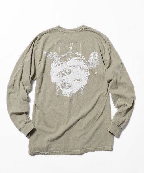 LONELY/論理(ロンリー)の「LONELY(論理)/ロンリー RANPO 長袖Tシャツ ロンT グラフィック バックプリント ロゴ(Tシャツ/カットソー・メンズ・カーキ/ブラック・M/L/XL)」の18枚目の写真