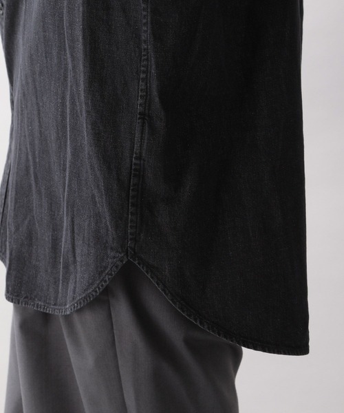 RAGEBLUE(レイジブルー)の「ワンポイント刺繍/デニムビッグシャツ(シャツ/ブラウス・メンズ・ブルー/ブラック・MEDIUM/LARGE)」の15枚目の写真