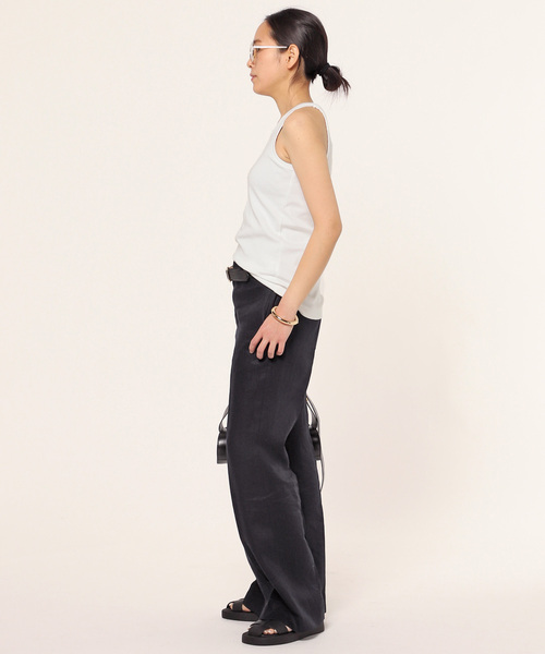 AP STUDIO（エーピーストゥディオ）の「コンパクトリブタンクトップ（タンクトップ・レディース・ブラック/ホワイト・FREE）」の8枚目の写真