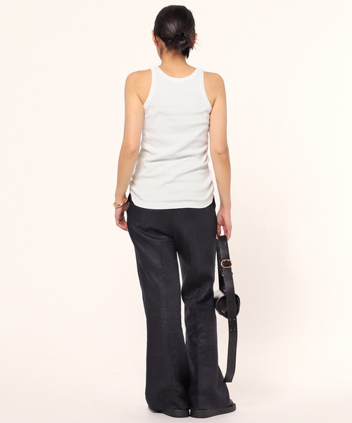 AP STUDIO（エーピーストゥディオ）の「コンパクトリブタンクトップ（タンクトップ・レディース・ブラック/ホワイト・FREE）」の17枚目の写真