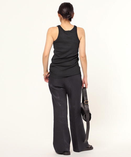 AP STUDIO（エーピーストゥディオ）の「コンパクトリブタンクトップ（タンクトップ・レディース・ブラック/ホワイト・FREE）」の12枚目の写真