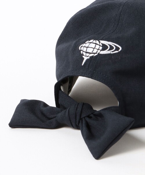 BEAMS GOLF（ビームスゴルフ）の「〈WOMEN〉BEAMS GOLF / リネンライク バックリボン キャップ（キャップ・レディース・ピンク/グリーン/ベージュ/ネイビー・FREE）」の8枚目の写真