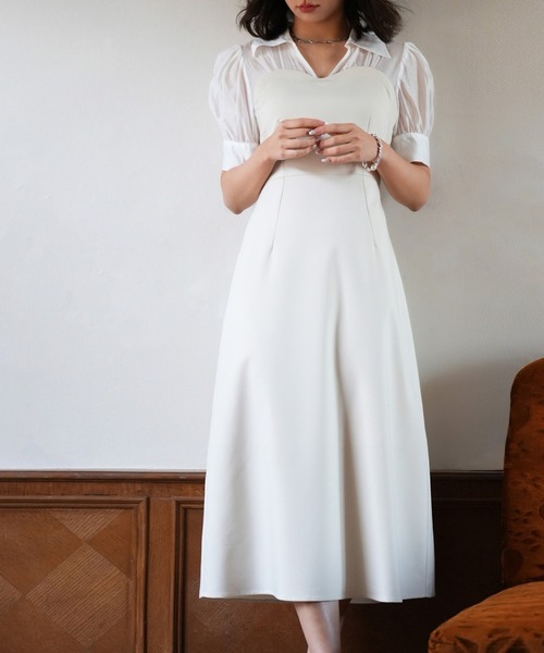 セール】ドッキングビスチェロング丈ワンピース（ワンピース）｜SAISON