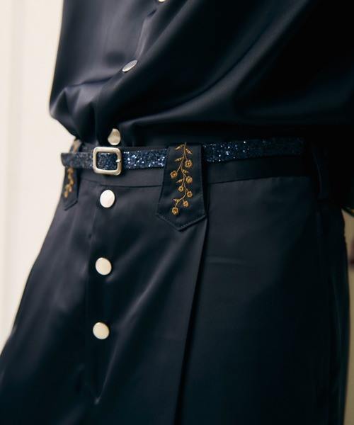 OPULENCE(オーピュレンス)の「Silver Dot Satin Pants(その他パンツ・レディース・ネイビー/サーモンピンク/イエロー・FREE)」の13枚目の写真