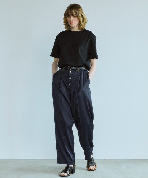 OPULENCE(オーピュレンス)の「Silver Dot Satin Pants(その他パンツ・レディース・ネイビー/サーモンピンク/イエロー・FREE)」の14枚目の写真