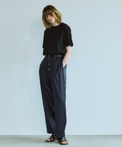 OPULENCE(オーピュレンス)の「Silver Dot Satin Pants(その他パンツ・レディース・ネイビー/サーモンピンク/イエロー・FREE)」の15枚目の写真