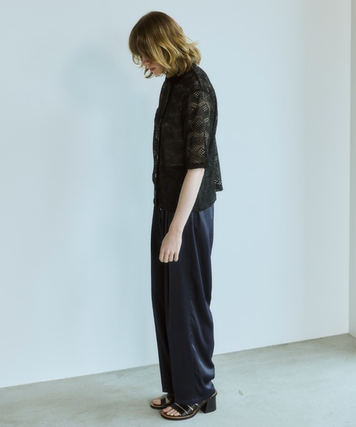 OPULENCE(オーピュレンス)の「Silver Dot Satin Pants(その他パンツ・レディース・ネイビー/サーモンピンク/イエロー・FREE)」の21枚目の写真