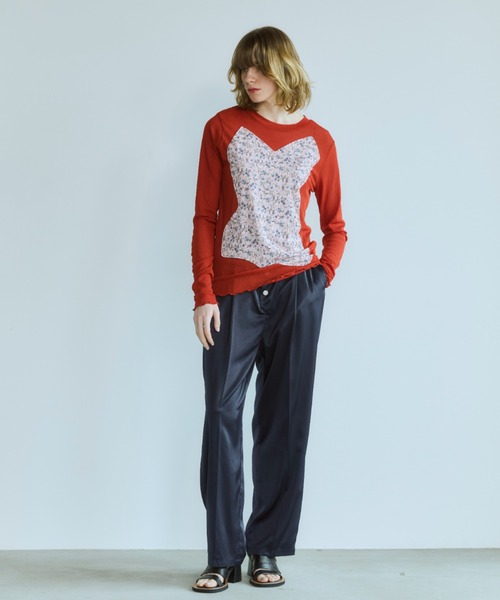 OPULENCE(オーピュレンス)の「Silver Dot Satin Pants(その他パンツ・レディース・ネイビー/サーモンピンク/イエロー・FREE)」の22枚目の写真