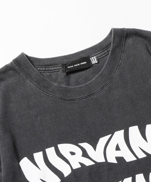 GOOD ROCK SPEED(グッドロックスピード)の「GOOD ROCK SPEED/グッドロックスピード NIRVANA Tシャツ(Tシャツ/カットソー・メンズ・ブラック・M/XL/S)」の4枚目の写真