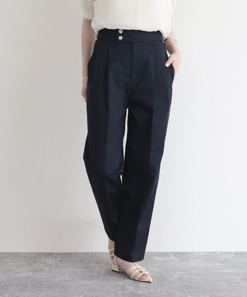 fredy emue(フレディエミュ)の「【fredyemueフレディエミュ】マリンテーパードパンツ(その他パンツ・レディース・ネイビー/ベージュ/オフホワイト・38/36)」の3枚目の写真