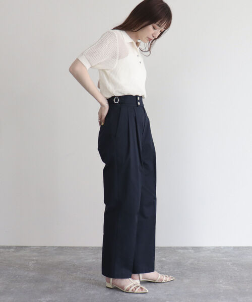 fredy emue(フレディエミュ)の「【fredyemueフレディエミュ】マリンテーパードパンツ(その他パンツ・レディース・ネイビー/ベージュ/オフホワイト・38/36)」の15枚目の写真