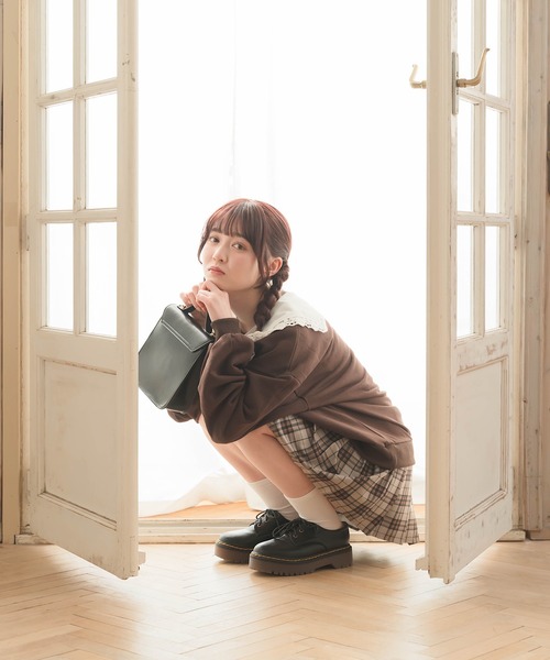 Cham.（チャム）の「レースビッグつけ襟（付け襟・レディース・ホワイト/ベージュ・FREE）」の6枚目の写真