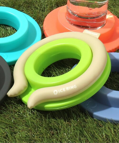 Ampersand(アンパサンド)の「アイスフィットミニ(アウトドアグッズ・キッズ・オフホワイト/オレンジ/ターコイズブルー/パープル/チャコール/ライム・LARGE/SMALL/MEDIUM)」の4枚目の写真