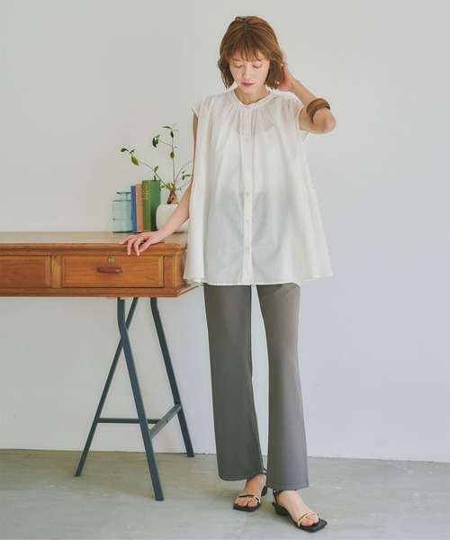 titivate（ティティベイト）の「スリムセミフレアパンツ（その他パンツ・レディース・ライトベージュ/ブラック/チャコール・L/M/S）」の13枚目の写真