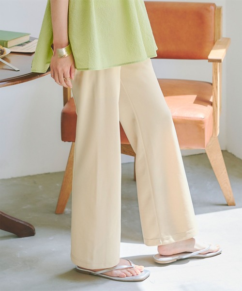 titivate（ティティベイト）の「スリムセミフレアパンツ（その他パンツ・レディース・ライトベージュ/ブラック/チャコール・L/M/S）」の18枚目の写真