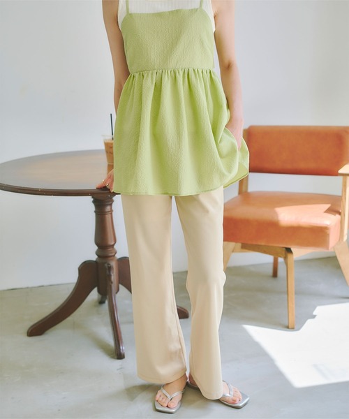 titivate（ティティベイト）の「スリムセミフレアパンツ（その他パンツ・レディース・ライトベージュ/ブラック/チャコール・L/M/S）」の19枚目の写真