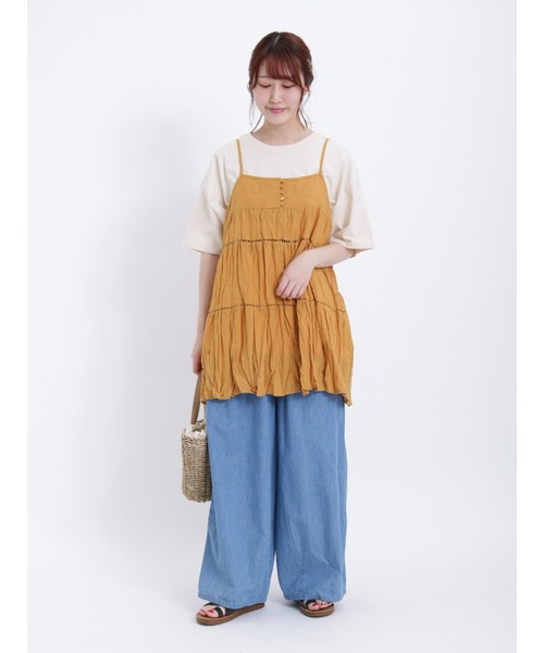 サマンサモスモス＊MAISON KAYSERTシャツ＊刺繍キャミチュニック サマンサモスモス＊MAISON KAYSERTシャツ＊刺繍キャミチュニック