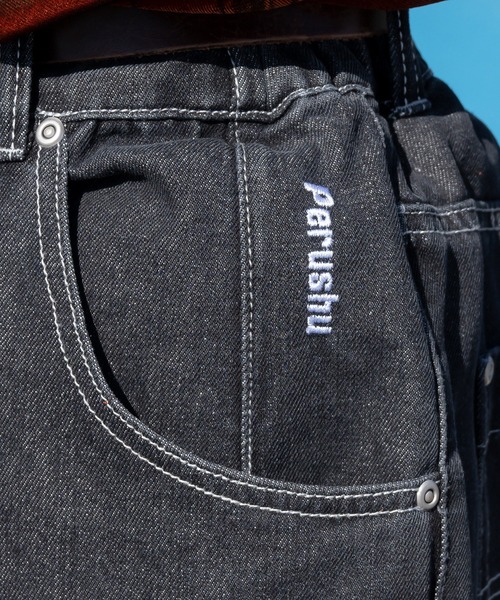 WEB限定/12oz デニム】ウエストシャーリング 5ポケット ワイド