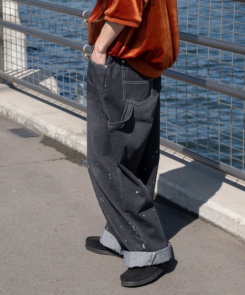 WEB限定/12oz デニム】ウエストシャーリング 5ポケット ワイド