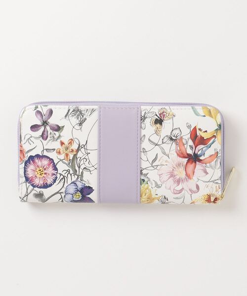 FUNALIVE（ファンアライブ）の「MOAMOA ブルーミング 花柄ロングウォレット ラウンドファスナー 長財布（財布・レディース・ブラウン/パープル/イエロー・FREE）」の10枚目の写真