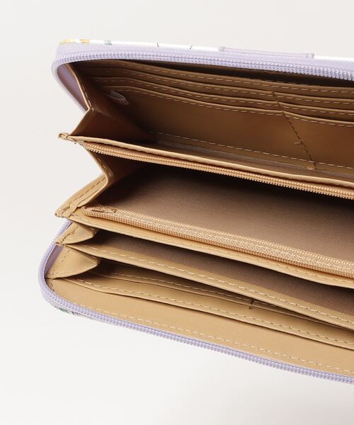 FUNALIVE（ファンアライブ）の「MOAMOA ブルーミング 花柄ロングウォレット ラウンドファスナー 長財布（財布・レディース・ブラウン/パープル/イエロー・FREE）」の15枚目の写真