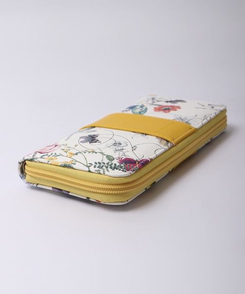 FUNALIVE（ファンアライブ）の「MOAMOA ブルーミング 花柄ロングウォレット ラウンドファスナー 長財布（財布・レディース・ブラウン/パープル/イエロー・FREE）」の12枚目の写真