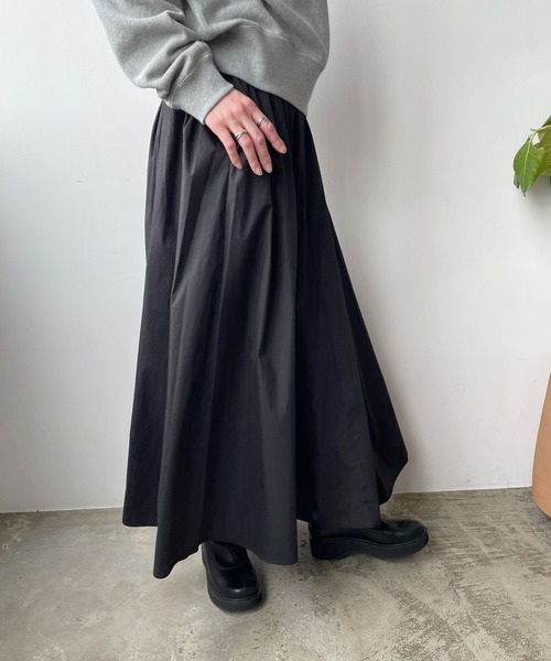 LOWRYS FARM（ローリーズファーム）の「ギャザーボリュームスカート　965145（スカート・レディース・アイボリー/ブラック/イエロー・FREE）」の8枚目の写真