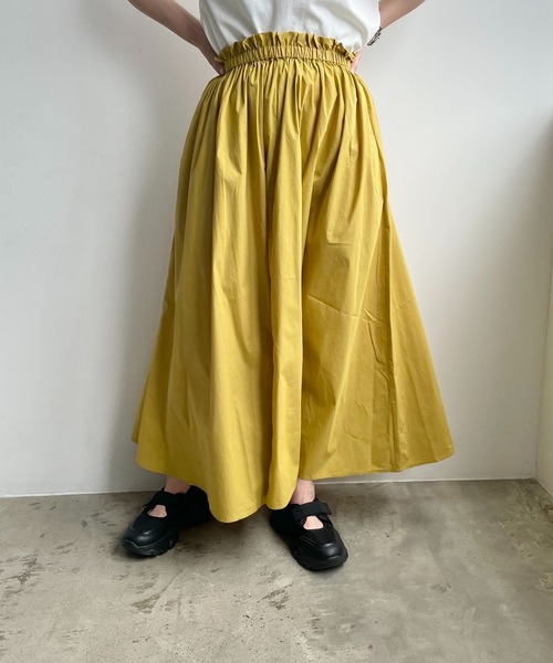 LOWRYS FARM（ローリーズファーム）の「ギャザーボリュームスカート　965145（スカート・レディース・アイボリー/ブラック/イエロー・FREE）」の9枚目の写真