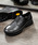 PADRONE�i�p�h���[�l�j�́uPADRONE �p�h���[�l / FRONT GORE SHOES VIBRAM �r�u�����\�[���t�����g�S�A�V���[�Y ���{�� / PU8840-2004�i�X���b�|���j�v�b�u���b�N