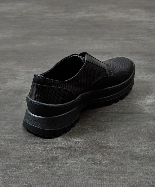 PADRONE（パドローネ）の「PADRONE パドローネ / FRONT GORE SHOES VIBRAM ビブラムソールフロントゴアシューズ 日本製 / PU8840-2004（スリッポン・メンズ・ブラック/ブラック系その他・40/41/42/43）」の11枚目の写真