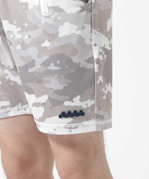 Muta Marine ラッシュショートパンツ (デジタルカモ)ホワイト muta marine（ムータ・マリン）の「muta MARINE/ムータ マリン