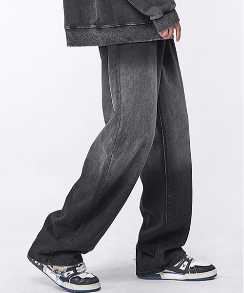 Burner(バーナー)の「【OKUOKU 0909】 デニムパンツ / グラデーション / ストレート oku-bottom-693464070655-36 U(デニムパンツ・メンズ・ブラック・L/M/S)」の6枚目の写真