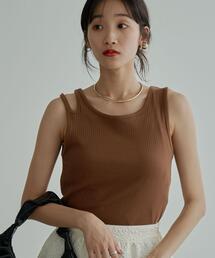 coen | ショルダーデザインタンクトップ(タンクトップ)