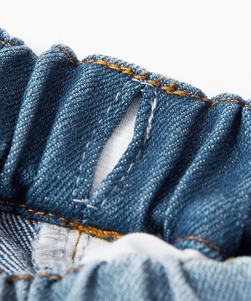 devirock(デビロック)の「楽デニム ルーズタックパンツ(デニムパンツ・キッズ・ネイビー/ブルー系9/ブラック・130cm/140cm/150cm/160cm/100cm/110cm/120cm)」の16枚目の写真