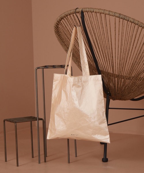 Amiur（エミレ）の「Amiur polish tote bag（トートバッグ・レディース・クリーム・FREE）」の5枚目の写真