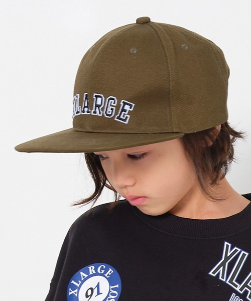 XLARGE KIDS(エクストララージキッズ)の「カレッジロゴキャップ(キャップ・キッズ・ブラック/カーキ/ネイビー・S(48-52cm)/M(52-56cm))」の22枚目の写真