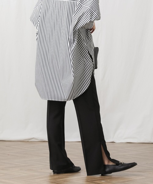 Gready Brilliant(グレディブリリアン)の「TR裾ZIPセミフレアパンツ(その他パンツ・レディース・グレー/ブラック・36/38)」の9枚目の写真